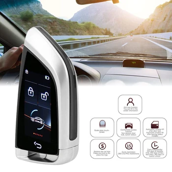 Smart Remote מפתח המכונית HD מסך מגע LCD שלט מפתח הרכב מתחיל כניסה ערכת Keyless הדלת לפתוח נעילה אוטומטית