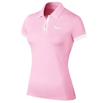 גולף טי-שירט נשים לנשימה הקיץ עם שרוולים קצרים חולצת פולו המשחק ללבוש