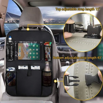 המכונית המושב האחורי ארגונית עם מסך מגע מחשב לוח בעל אוטומטי אחסון כיס מגן עבור נסיעות