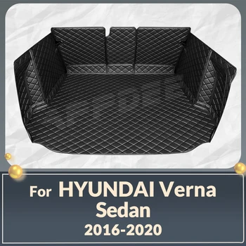 אוטומטי מלא כיסוי תא המטען מחצלת עבור Hyundai ורנה סדאן 2016-2020 19 18 17 המכונית מגף כיסוי משטח הפנים מגן אביזרים