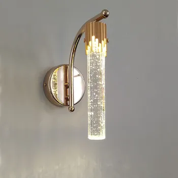 קריסטל פמוט קיר מנורות LED המודרני סלון רקע השינה ליד המיטה מדרגות במעבר מקורה תאורה למסדרון