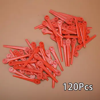 120pcs/סט להב סכין גוזם דשא פלסטיק אדומה מתאים EasyCut ComfortCut Li-18/23R AccuCut 400 לי 450 Li