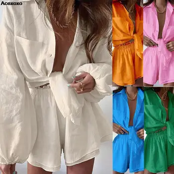 2023 הקיץ באירופה ובארצות הברית החדשה של נשים מזדמנים אופנה מוצק צבע פרע מכנסי חליפה ארוכה