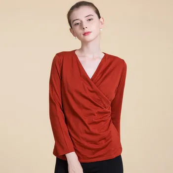 חדש אופנה נשים סוודר צמר מלא Pullovers V-צוואר מתוק סוודר קשמיר נוח רך נשי סוודרים 8073