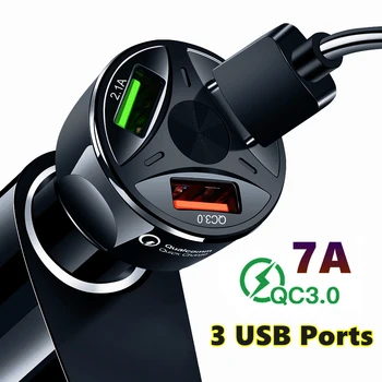 מטען רכב USB טעינה מהירה QC3.0 יציאות עבור SsangYong Actyon Turismo Rodius Rexton Korando Kyron מוסו