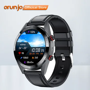 Orunjo Z18 שעון חכם תמיד להציג את הזמן Bluetooth שיחה המוזיקה המקומית 454*454 מסך Smartwatch AMOLED