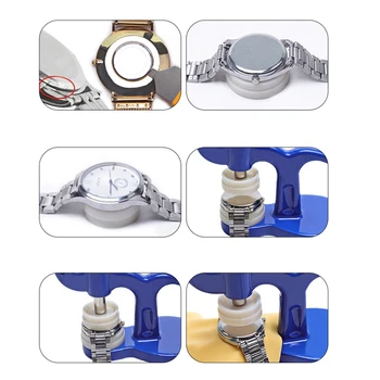 40 חתיכות מקצועי תיקון שעונים ערכת כלי שעון כלים פירוק סוללה החלפת שעון לחץ אביב בר