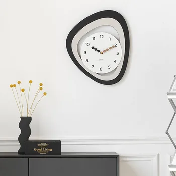 קטן שעוני קיר מודרני בסלון נורדי שחור שקט שעון קיר לילדים אופנה Horloges Murales קישוט קיר פריטים
