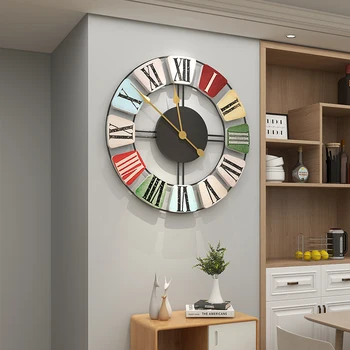 נורדי הקיר בסלון שעון משלוח חינם יוקרתי ייחודי של חדר השינה ציורי קיר בעיצוב המשרד פריטים Horloge Murale קיר בעיצוב