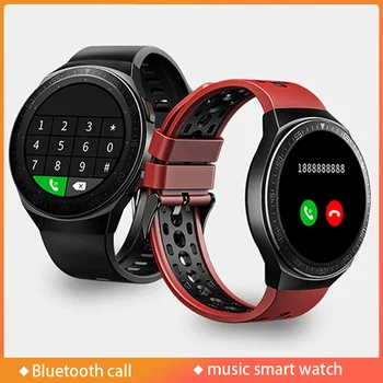 Xiaomi Mijia Muzyka Inteligentny Zegarek Mężczyźni Kobiety Bluetooth Zadzwoń Pełny Ekran Dotykowy Smartwatch Monitorowanie סנו