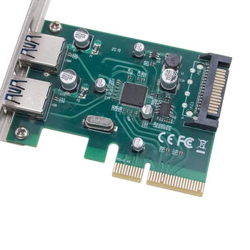 634A 2x USB3.סוג 1-C PCIEX4 כרטיס מתאם TypeC PCI-E הרחבה PCIE USB3.1 HUB בקר מחשב שולחני PCI-E ה-Extender