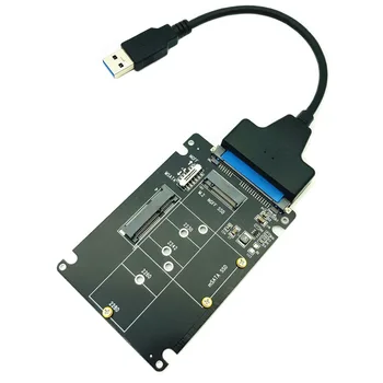 mSATA כדי SATA במתאם מקש B m.2 SATA SSD כדי SATA במתאם כרטיס mSATA מ'.2 NGFF USB Converter עבור mSATA+מ. 2 2 ב 1 SSD HDD Riser