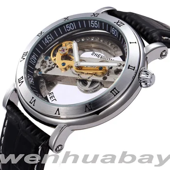 2023 Shenhua Mens שעונים העליון מותג יוקרה מתחבר, עמיד למים אוטומטי מכאני שעון גברים שעון Relogio Masculino
