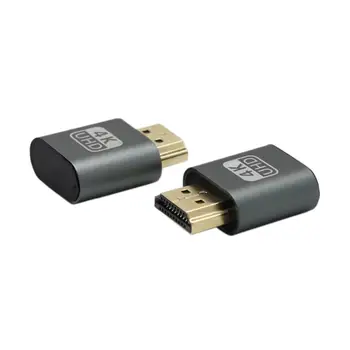 HDMI תצוגה אמולטור Dummy Plug ללא רוח 1.4 DDC EDID עבור PC/Mac מכשירים קטנים Plug תצוגה תומך בכל מערכות