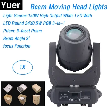 150W לבן LED Super קרן הראש נע עם אורות 24X0.5W RGB 3IN1 נוריות IP20 השלב המקצועי במקום קרן אפקטים של תאורה
