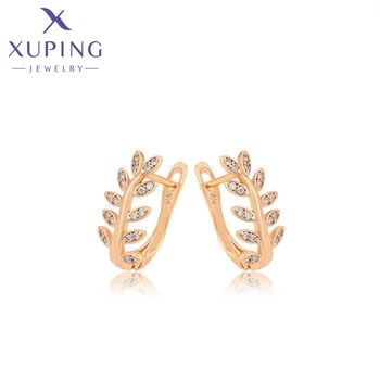 Xuping תכשיטים הרכש החדש עלה בצורת צבע זהב עגילים לנשים המסיבה מתנה S00145140