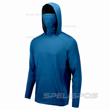 דיג חולצות UPF 50 יבש מהירה מכוסות מסכה לכל היותר ללבוש לנשימה קיץ שרוול ארוך דגים החולצה מותאמת אישית אנטי UV Camisa De פסקה
