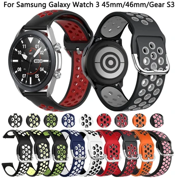 שעון צמיד הלהקה עבור Samsung Galaxy לצפות 3 45mm 46mm 22MM Smartwatch החלפת רצועה עבור Samsung Gear S3 הגבול/קלאסי