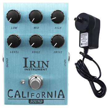 IRIN גיטרה השפעה דוושת מתכת חומר שאינו דוהה נשמע טוב גיטרה חשמלית אביזרים עמיד ויציב ארה 