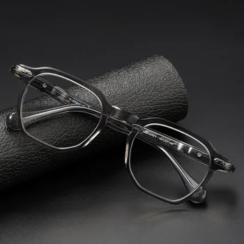 עיצוב רטרו טיטניום משקפיים מסגרת עגול משקפיים, גברים נשים אופטיות למשקפי קריאה קוצר ראיה משקפיים לשני המינים