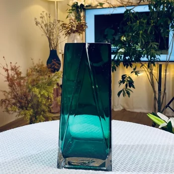 הנורדית בסגנון מינימליסטי אגרטלי זכוכית לסלון המודרני איקבנה אגרטלים שקופים קטנים Dekorationen בעיצוב הבית WZ50HP