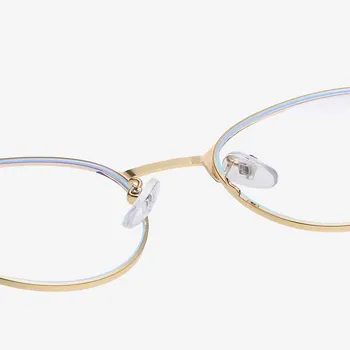 מתנה קוריאה נשי עבור נשים למחצה ללא שפה מסגרת שינוי צבע סגסוגת משקפי מתכת עגולים משקפיים Photochromic משקפיים