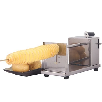 מדריך טורנדו תפוחי אדמה מכונת חיתוך ספירלת מכונת חיתוך הצ 'יפס מכונת מטבח אביזרים כלי בישול מסוק צ' יפס