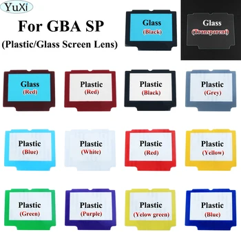 YuXi פלסטיק / זכוכית מסך עדשת GBA SP מסך זכוכית עדשה מראה על Gamboy Advance SP מסך כיסוי העדשה