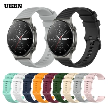UEBN ספורט רצועת סיליקון עבור Huawei לצפות GT 2 Pro צמיד השעון GT 2 42mm 46mm & 2ה ' כבוד ES Watchbands קוראה ремешок