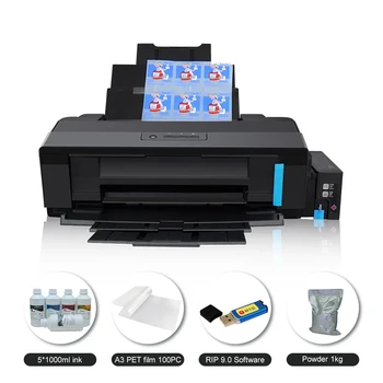 A3 DTF המדפסת הדפסת העברת חום מכונת-L1800 עבור חיית המחמד סרט הדפסת כותנה חולצה הדפסה A3 מדפסת DTF