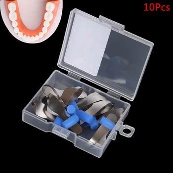 10Pcs שיניים תאום הקדמי מטריצות Matrice פוליאסטר שיניים מטריקס חומר