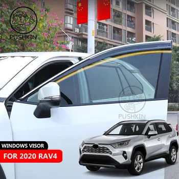 עבור טויוטה RAV4 רב 4 XA50 2019 2020 2021 2022 חלון המשקף סוככים מקלטים גווני שמש גשם ההסתה שומר אביזרי רכב
