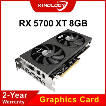 Kinology RX 5700 XT 8GB כרטיס מסך 5700XT GPU 8G RX5700 משחקי וידאו VGA AMD Radeon RX5700XT 8 ג ' יגה בייט