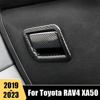 עבור טויוטה RAV4 XA50 XA 50 2019 2020 2021 2022 2023 המכונית טייס הכפפה תיבת אחסון להתמודד עם קערה מדבקה לקצץ אביזרי כיסוי
