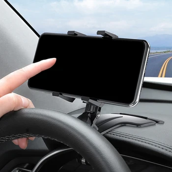 הרכב מחזיק טלפון תמיכה לעמוד תושבת אוניברסלית לרכב בטלפון נייד מחזיק עם חניה כרטיס רכב סחורות 720 מעלות סיבוב