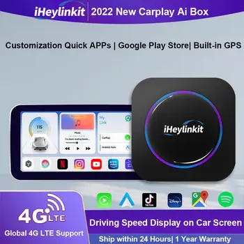 iHeylinkit חדש Carplay AI תיבת האלחוטי אנדרואיד אוטומטי Youtube, נטפליקס לשחק משחקים עבור קיה אאודי, מרצדס מאזדה טויוטה העולמית 4G-LTE, GPS