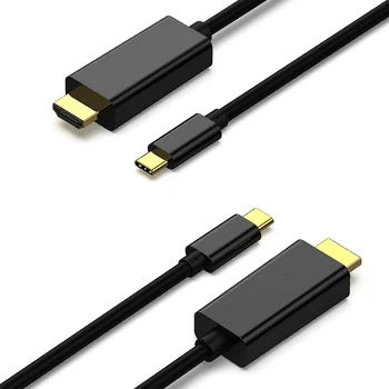 USB C HD מתאם מסוג C(רעם בולט 3) עד 4K UHD להציג ממיר כבלים USB-C-Macbook השטח Book2 נייד DP ALT מצב