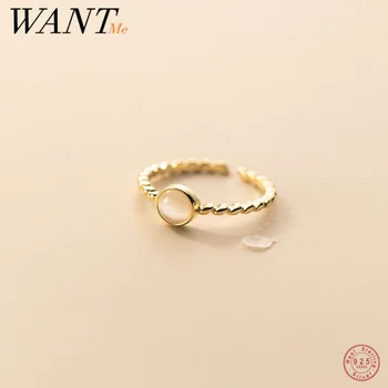 רוצים כסף סטרלינג 925 אופנה טוויסט מתכוונן Pavé אופל טבעת אצבע עבור נשים אלגנטי קוריאה תכשיטים ואביזרים
