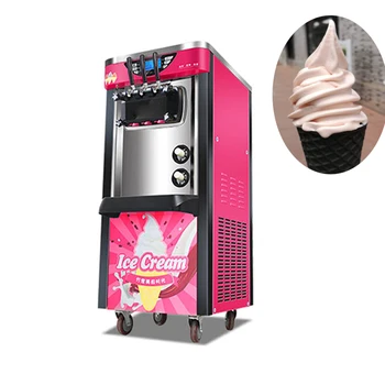 רכה גלידה גלידה מכונת לשמש להכנת יוגורט מסחרי חשמלי גלידה מקבלי 26-28L/H