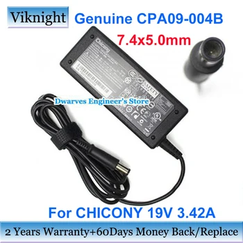 מקורי CHICONY 19V 3.42 A 65w-Ac Adapter CPA09-004B מטען עבור Dell INSPIRON 400 ZINO A065R004L 035FCH 300 HD D610 אספקת חשמל