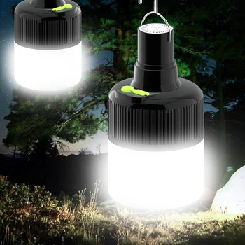 8000Lumen נטענת USB נורות LED פנס אור קמפינג חיצוני עמיד למים אוהל אור מנורת לילה LED אורות התלויה