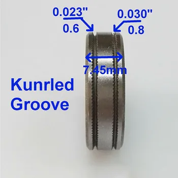המיג רתך חוט כונן, רולר הרכבה 0.6-0.8 Kunrle-Groove 023