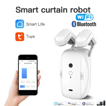 RSH Tuya חכם רובוט וילון מנוע כונן WIFI Bluetooth Smart וילון רובוט לעבוד עם אלקסה Google