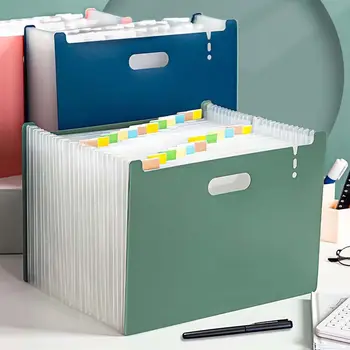 אספקה עם תווית תיקיית כרטיס נייר ארגונית A4 נתונים שקית אחסון Multi-layer עומד נייר אנכי איברים התיק